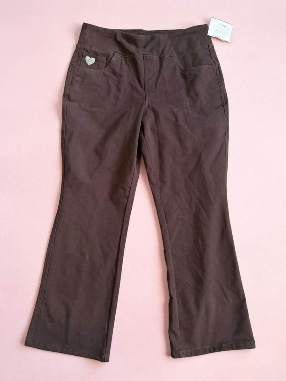 QUACKER FACTORY Women's Brown Dream Jeannes Stretch Jeans Size Medium Short NEW